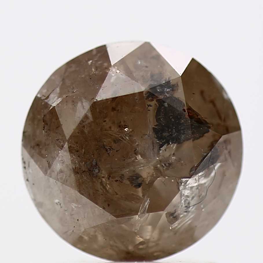 1.40 Carat Fancy Brown Rustic Round Brilliant Cut Natural Loose Diamond